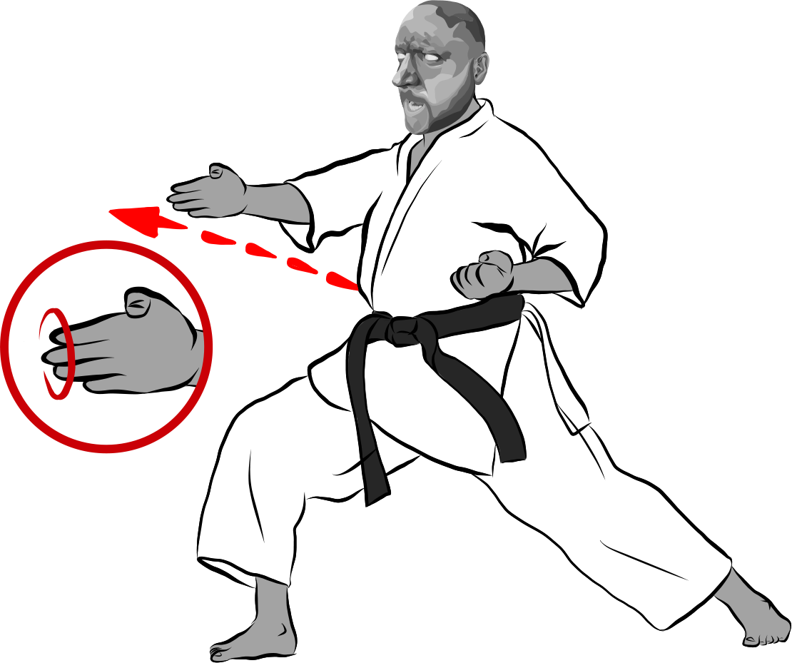Nukite tsuki (Spear-hand thrust)